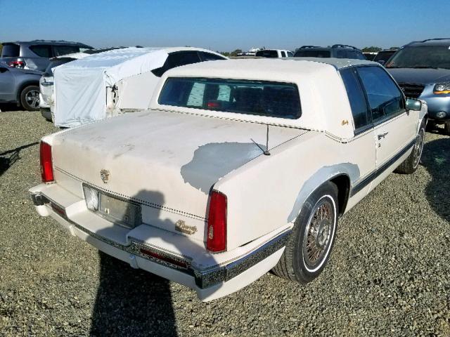 1G6EL1156KU609685 - 1989 CADILLAC ELDORADO WHITE photo 4