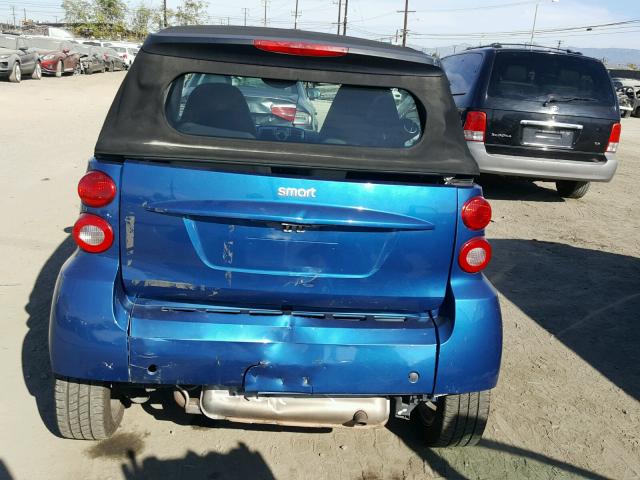 WMEEK31X48K184289 - 2008 SMART FORTWO PAS 蓝色 照片 9