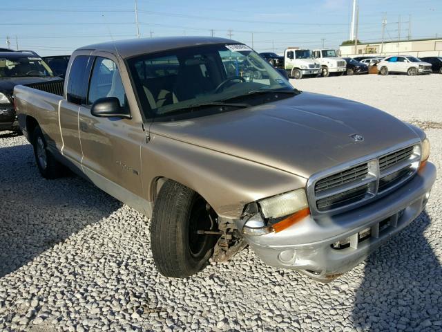 1B7GL42N52S527724 - 2002 DODGE DAKOTA SLT BROWN photo 1