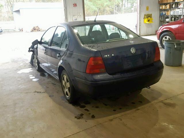 3VWRA29M4YM008145 - 2000 VOLKSWAGEN JETTA GL BLUE photo 3