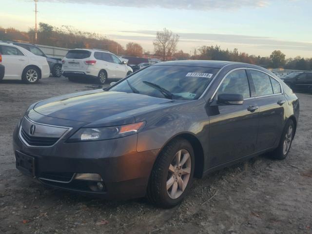 19UUA8F58EA003537 - 2014 ACURA TL TECH GRAY photo 2