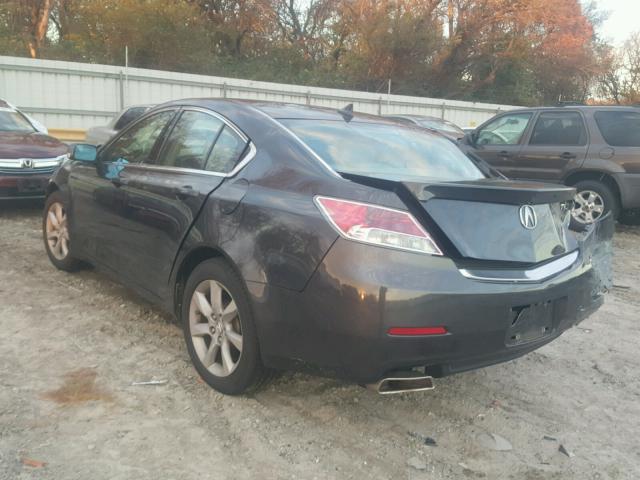 19UUA8F58EA003537 - 2014 ACURA TL TECH GRAY photo 3