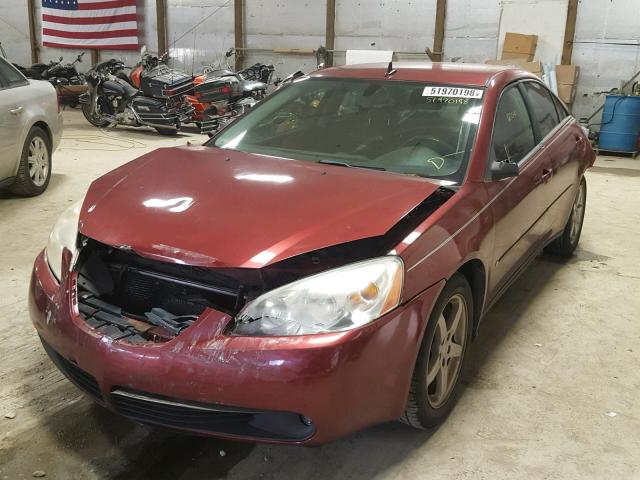 1G2ZH57N794199542 - 2009 PONTIAC G6 GT RED photo 2