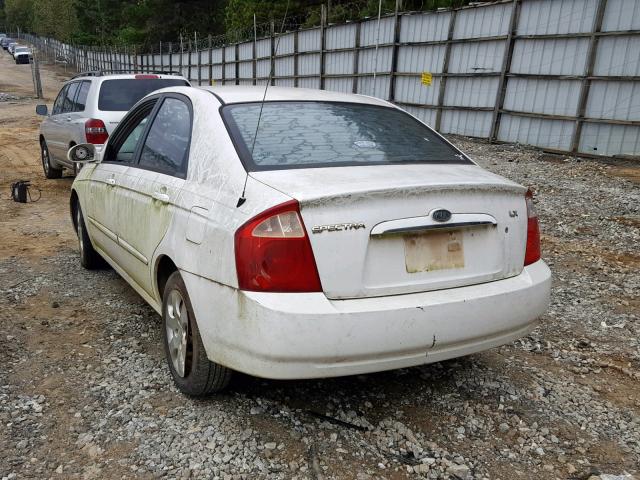 KNAFE121145019086 - 2004 KIA SPECTRA LX WHITE photo 3