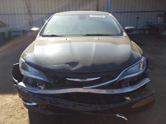 1C3CCCAB6FN660193 - 2015 CHRYSLER 200 LIMITE BLACK photo 9