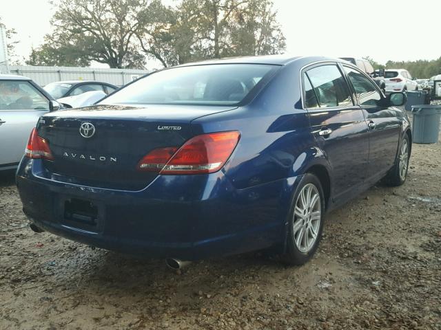 4T1BK36BX8U282354 - 2008 TOYOTA AVALON XL BLUE photo 4