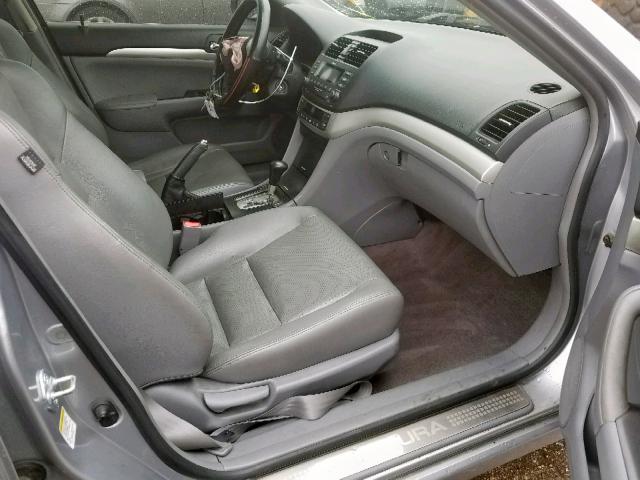 JH4CL96804C043259 - 2004 ACURA TSX SILVER photo 5