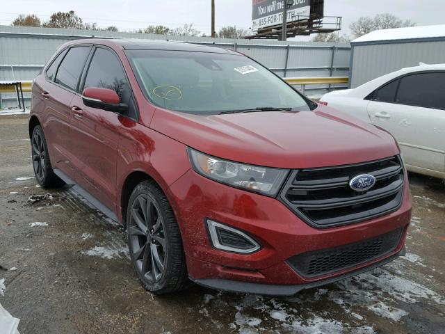 2FMTK4AP2FBB58871 - 2015 FORD EDGE SPORT RED photo 1