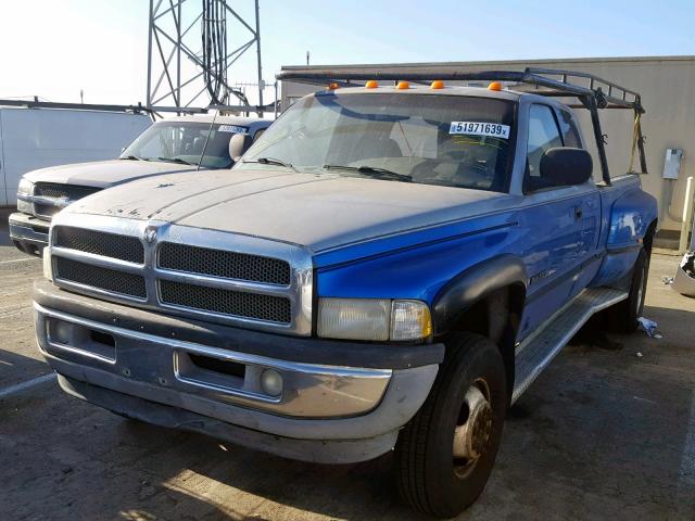 1B7MF33W5WJ108599 - 1998 DODGE RAM 3500 BLUE photo 2