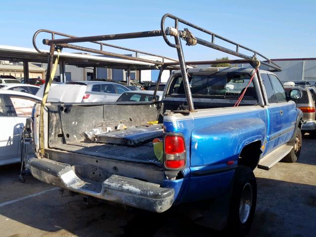 1B7MF33W5WJ108599 - 1998 DODGE RAM 3500 BLUE photo 4