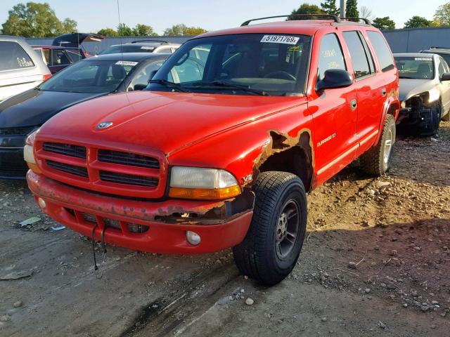 1B4HS28Y5XF690822 - 1999 DODGE DURANGO RED photo 2