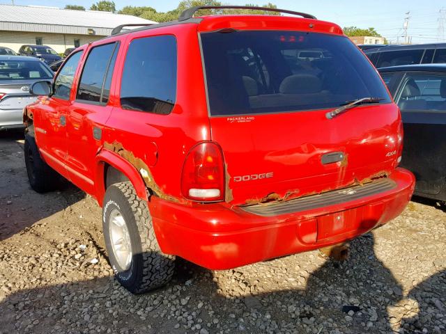 1B4HS28Y5XF690822 - 1999 DODGE DURANGO RED photo 3