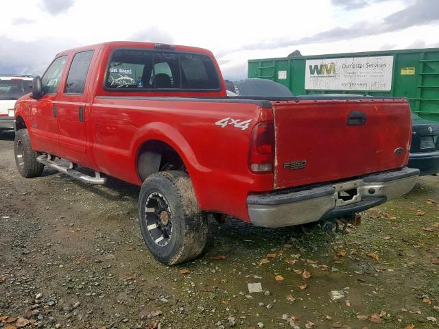 1FTSW31F73EA00838 - 2003 FORD F350 SRW S RED photo 3