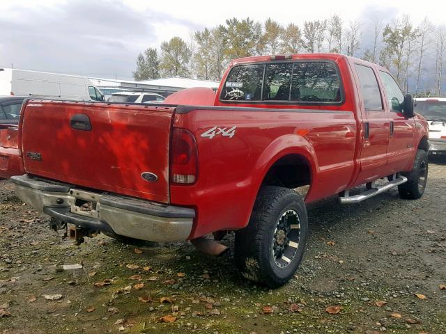 1FTSW31F73EA00838 - 2003 FORD F350 SRW S RED photo 4