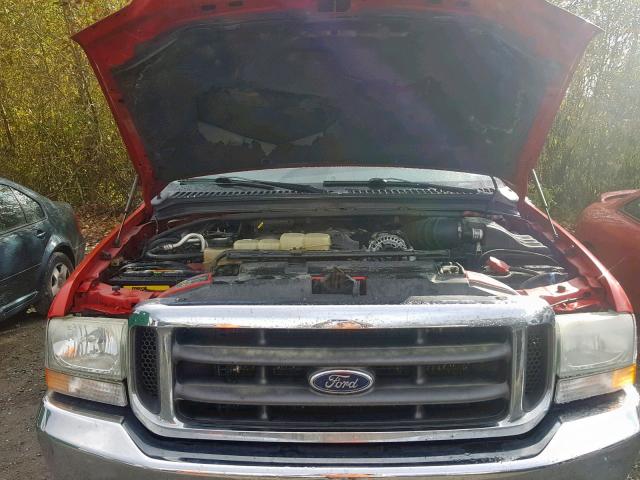 1FTSW31F73EA00838 - 2003 FORD F350 SRW S RED photo 7