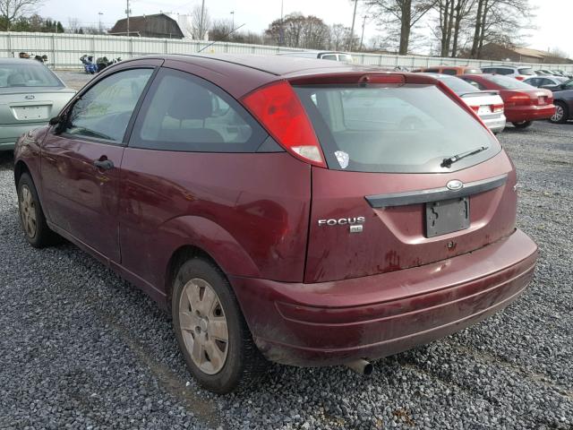 1FAFP31N96W233050 - 2006 FORD FOCUS ZX3 RED photo 3
