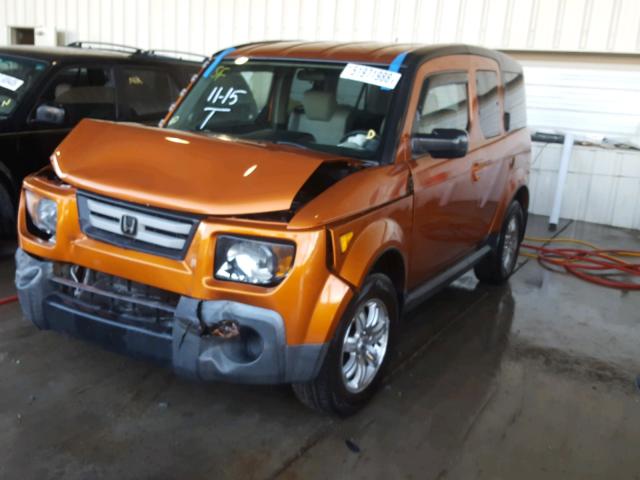 5J6YH17798L001656 - 2008 HONDA ELEMENT EX ORANGE photo 2