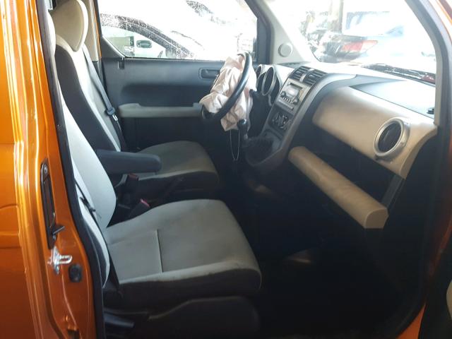 5J6YH17798L001656 - 2008 HONDA ELEMENT EX ORANGE photo 5