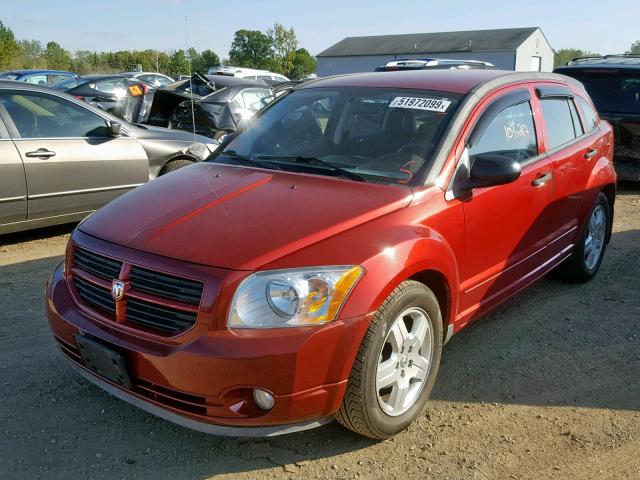 1B3HB48B68D756190 - 2008 DODGE CALIBER SX RED photo 2