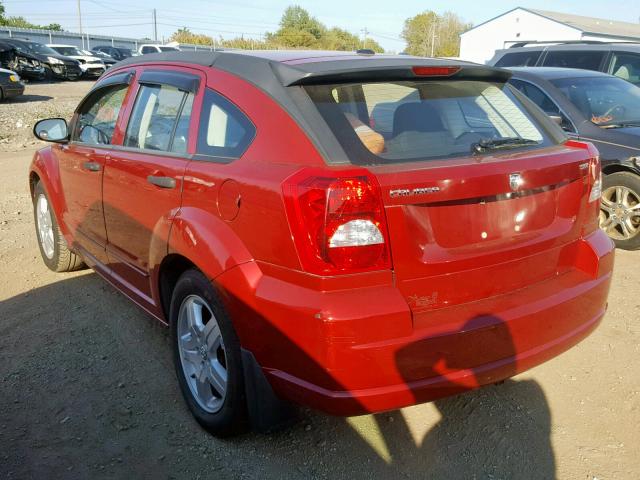 1B3HB48B68D756190 - 2008 DODGE CALIBER SX RED photo 3