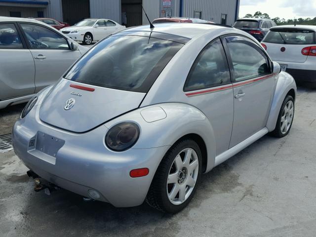 3VWDD21CX3M420759 - 2003 VOLKSWAGEN NEW BEETLE SILVER photo 4