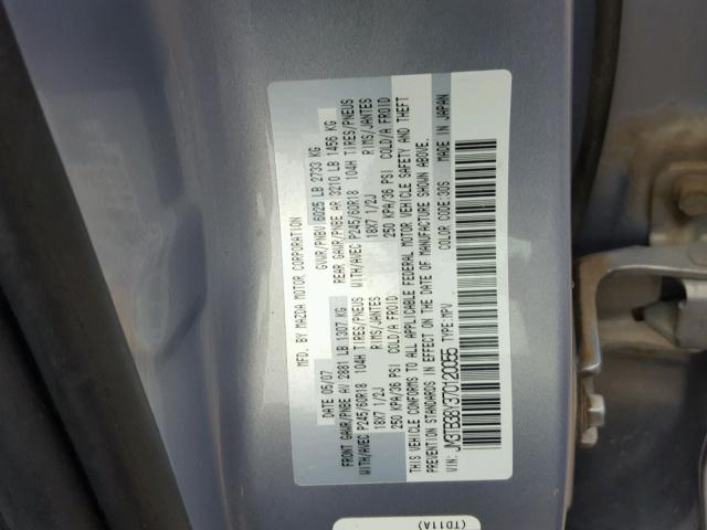 JM3TB38Y370120055 - 2007 MAZDA CX-9 SILVER photo 10