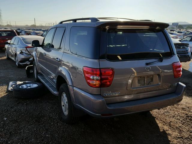 5TDZT38A41S044191 - 2001 TOYOTA SEQUOIA LI SILVER photo 3