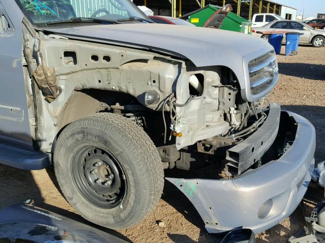 5TDZT38A41S044191 - 2001 TOYOTA SEQUOIA LI SILVER photo 9