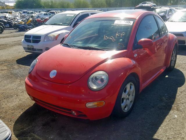 3VWCK21C13M406363 - 2003 VOLKSWAGEN NEW BEETLE წითელი ფოტო 2