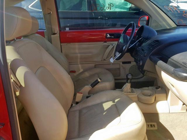 3VWCK21C13M406363 - 2003 VOLKSWAGEN NEW BEETLE წითელი ფოტო 5