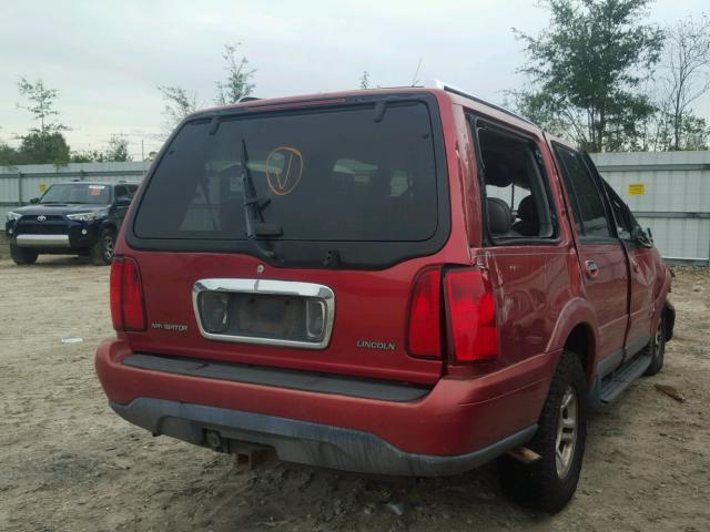 5LMRU27L3WLJ14596 - 1998 LINCOLN NAVIGATOR RED photo 4