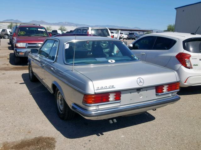 12305312004349 - 1977 MERCEDES-BENZ 280 CE SILVER photo 3