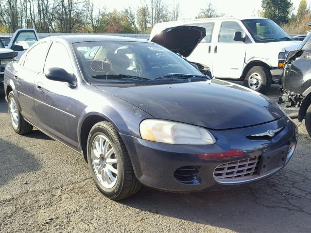 1C3AL46X63N574220 - 2003 CHRYSLER SEBRING LX BLUE photo 1