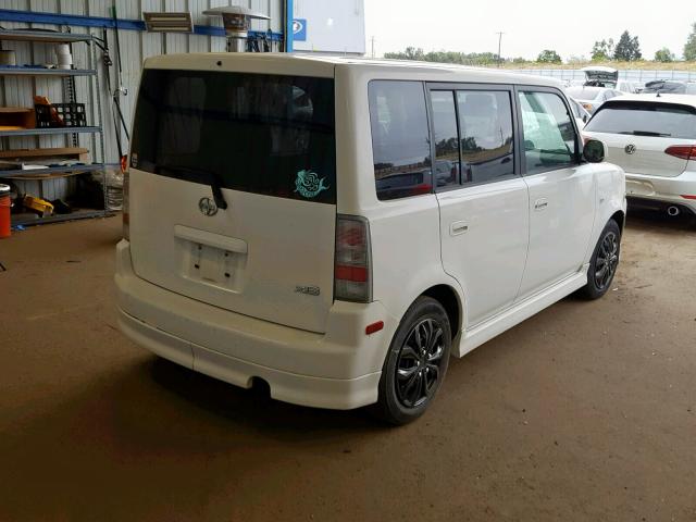 JTLKT334940144303 - 2004 TOYOTA SCION XB თეთრი ფოტო 4