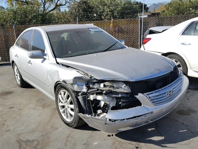 KMHFC46F28A305909 - 2008 HYUNDAI AZERA SE SILVER photo 1