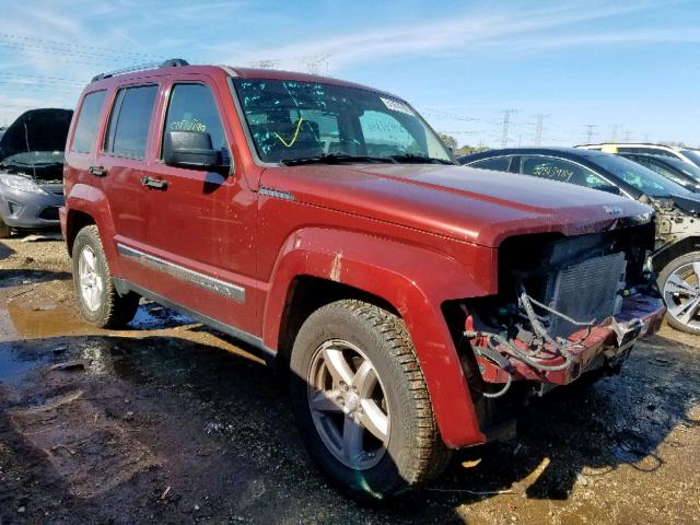 1J8GN58K28W195958 - 2008 JEEP LIBERTY LI RED photo 1