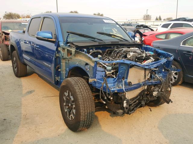 3TMDZ5BN0JM036346 - 2018 TOYOTA TACOMA DOU BLUE photo 1