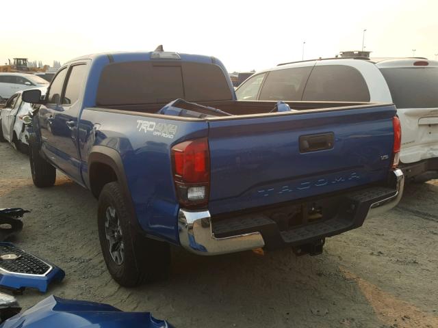 3TMDZ5BN0JM036346 - 2018 TOYOTA TACOMA DOU BLUE photo 3