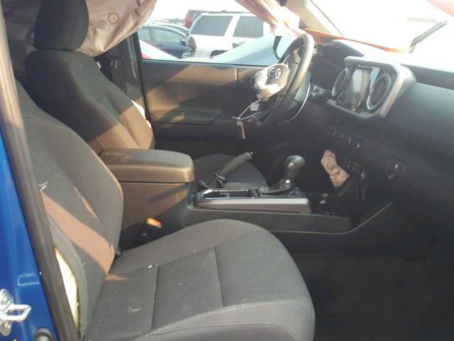 3TMDZ5BN0JM036346 - 2018 TOYOTA TACOMA DOU BLUE photo 5