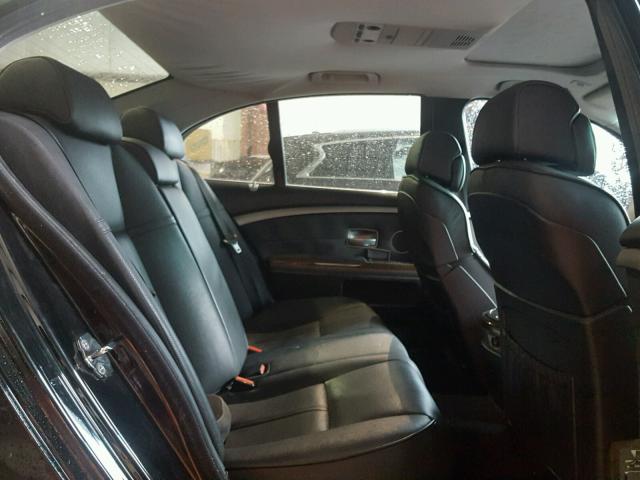 WBAHL83558DT12123 - 2008 BMW 750I BLACK photo 6