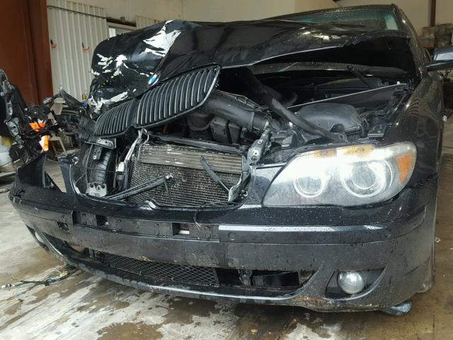 WBAHL83558DT12123 - 2008 BMW 750I BLACK photo 9