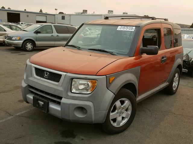 5J6YH186X5L006849 - 2005 HONDA ELEMENT EX ORANGE photo 2