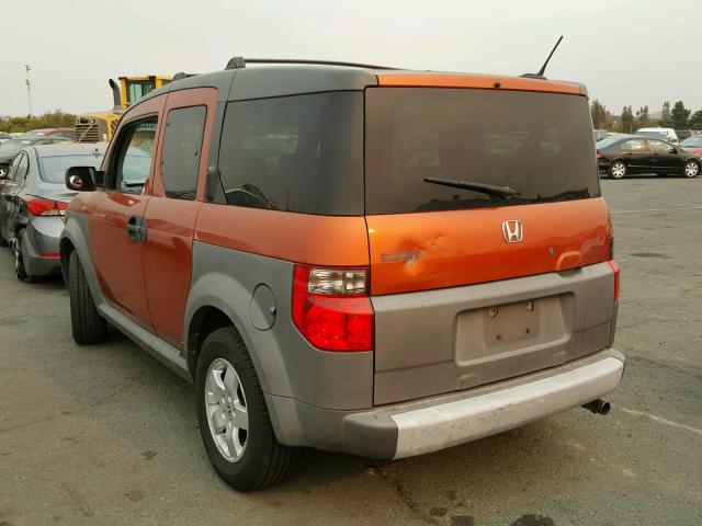 5J6YH186X5L006849 - 2005 HONDA ELEMENT EX ORANGE photo 3