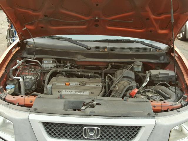 5J6YH186X5L006849 - 2005 HONDA ELEMENT EX ORANGE photo 7