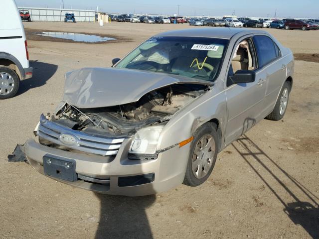 3FAHP06Z37R216820 - 2007 FORD FUSION S BEIGE photo 2