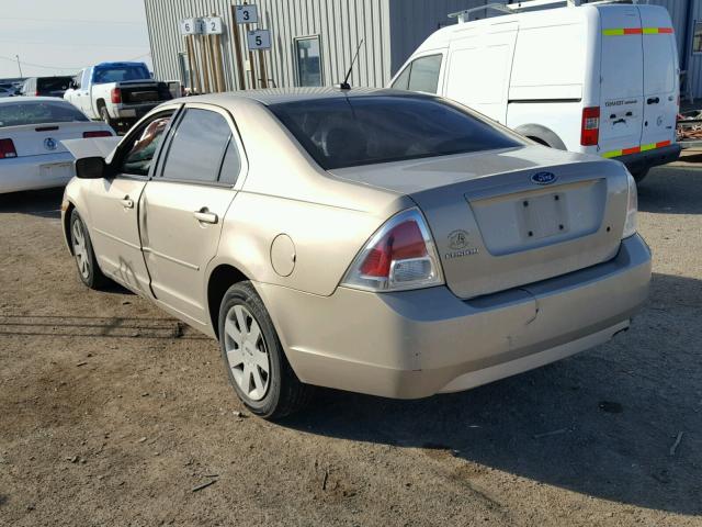 3FAHP06Z37R216820 - 2007 FORD FUSION S BEIGE photo 3