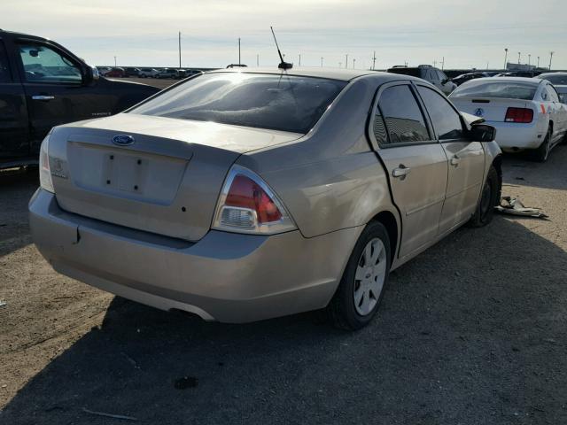 3FAHP06Z37R216820 - 2007 FORD FUSION S BEIGE photo 4