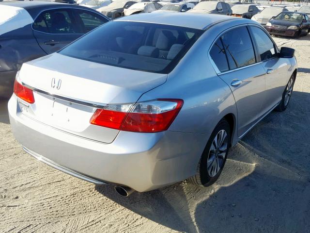 1HGCR2F3XDA235717 - 2013 HONDA ACCORD LX SILVER photo 4