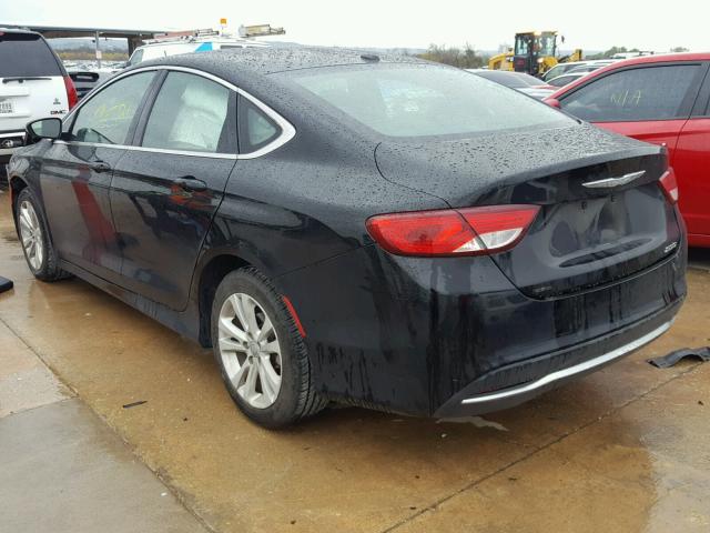 1C3CCCAB7FN594284 - 2015 CHRYSLER 200 LIMITE BLACK photo 3