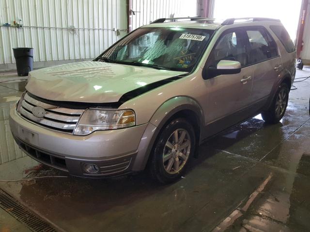 1FMDK05W98GA43114 - 2008 FORD TAURUS X S SILVER photo 2